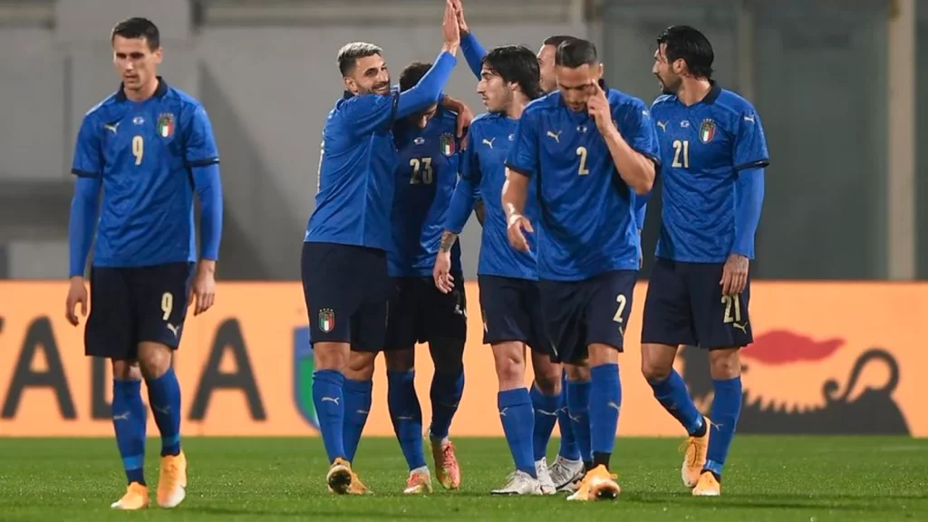 Italy predicted lineup vs North Macedonia Pic credit - Getty